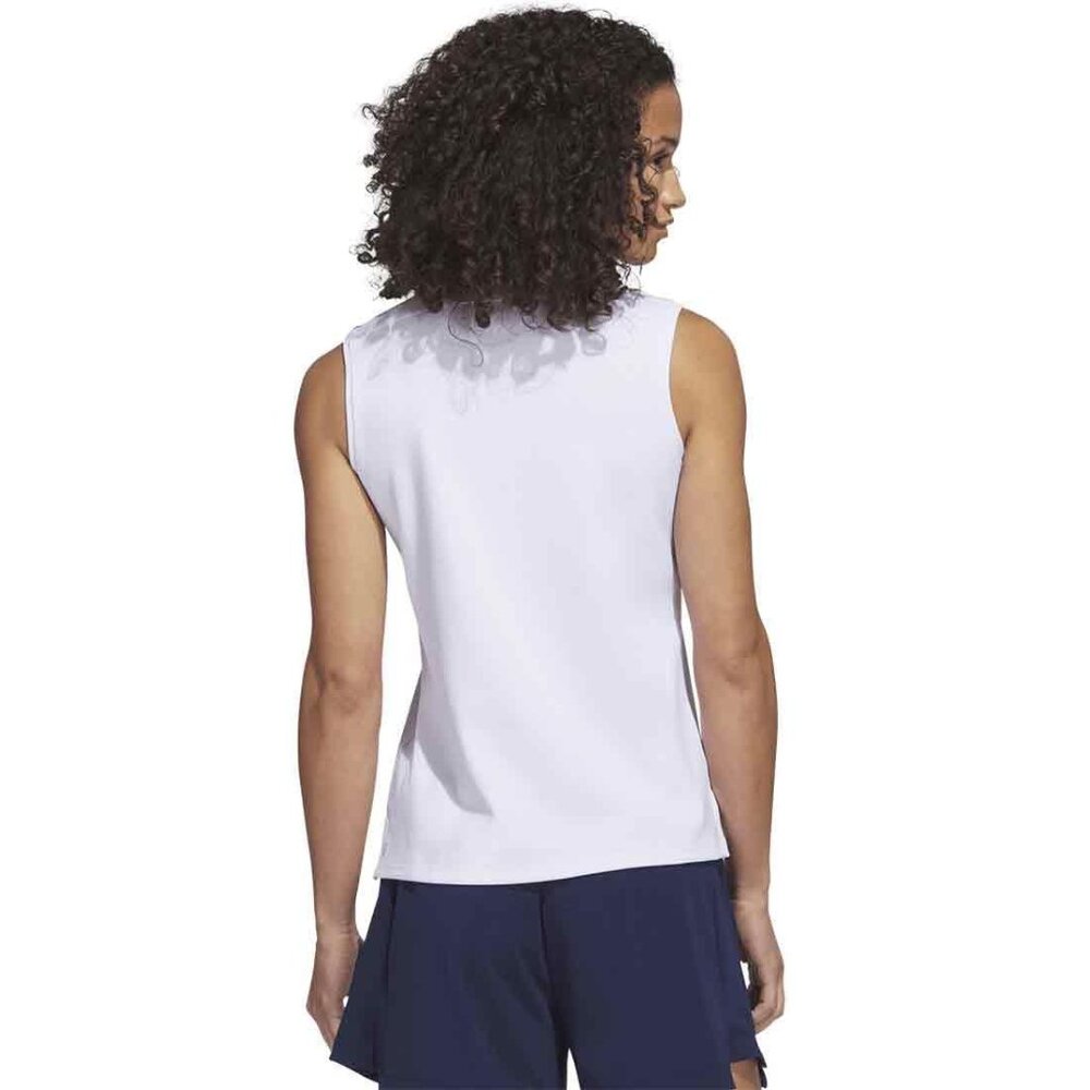 Adidas Women's Go-To Pique Sleeveless Polo - Picture 2 of 3
